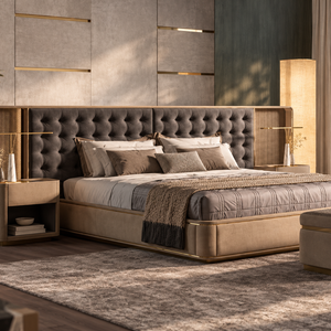 Sereno luxury upholstered bed by DecoPix