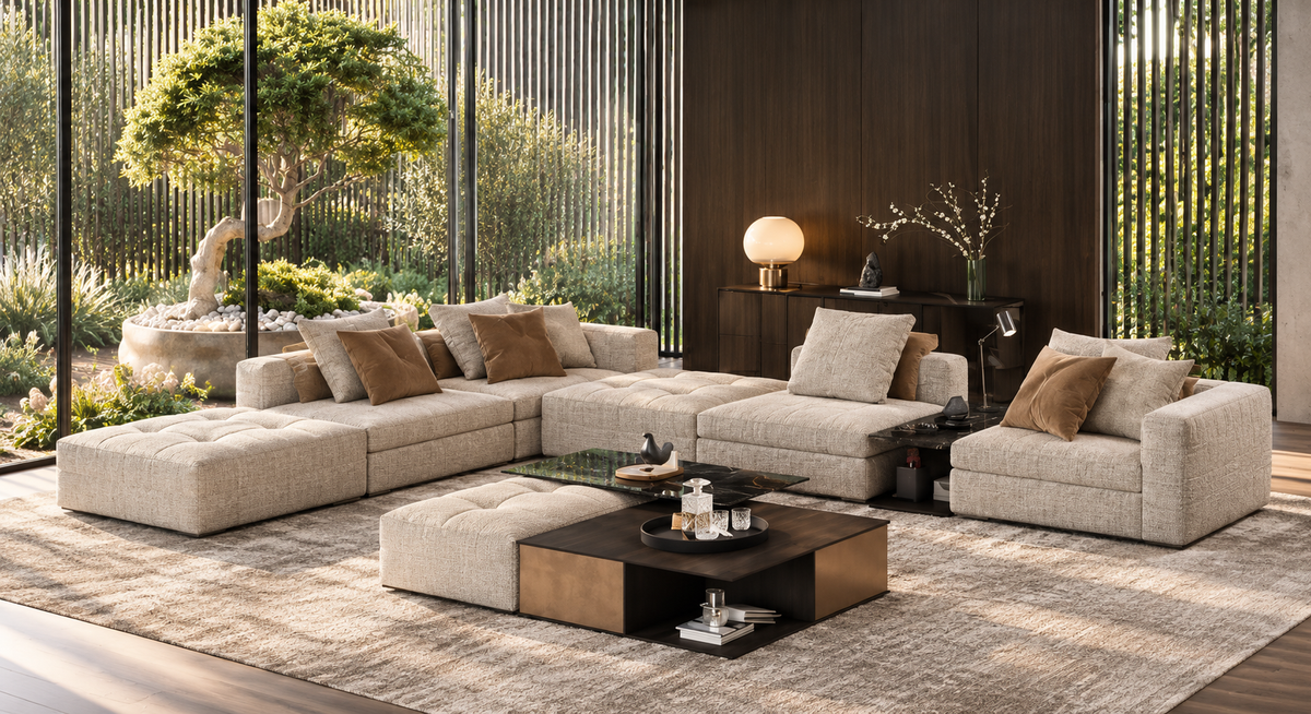Sereno luxury corner sofa by DecoPix