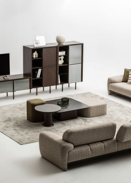 Alba living room catalogue scene; styling and configuration example