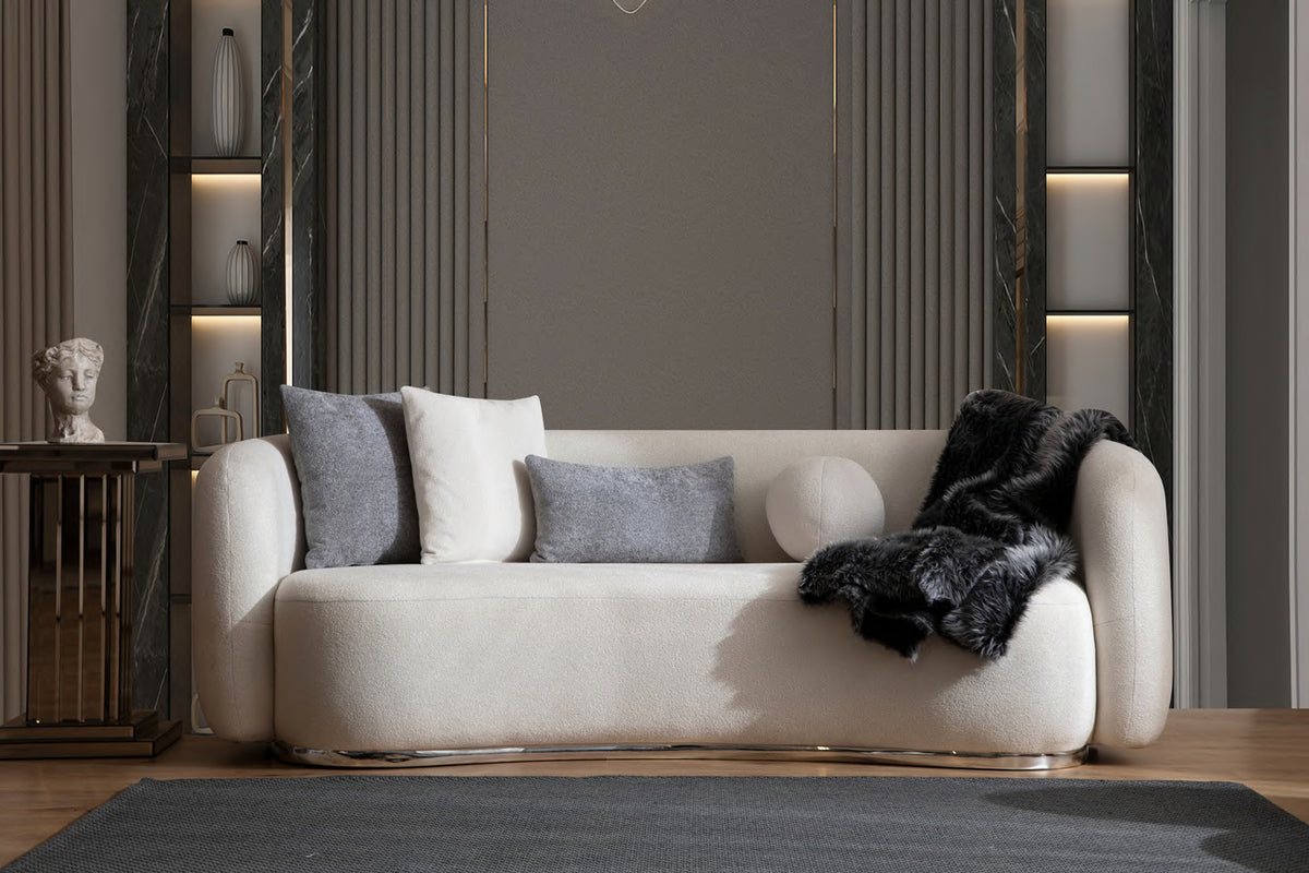 Aven rounded sofa upholstery detail