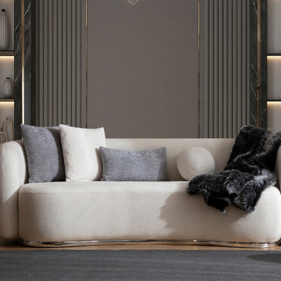 Aven rounded sofa upholstery detail