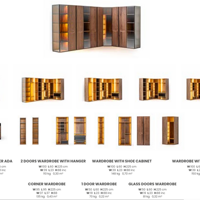 Boztas Aston Bedroom Set – wardrobe options