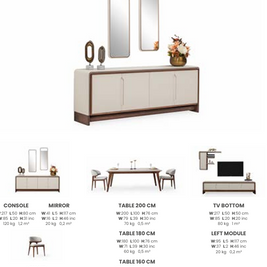 Boztas Cadillac Dining Room Set – table