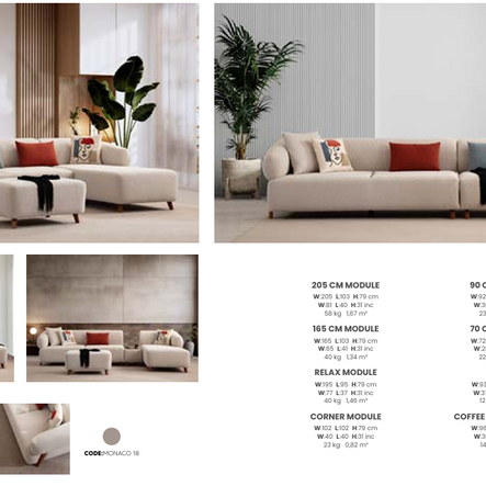 Boztas Cardea Corner Sofa Set – modules