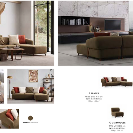 Boztas Cardea Corner Sofa Set – relax dimensions