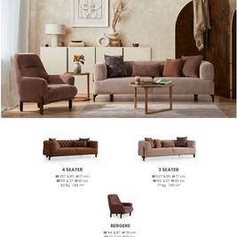 Boztas Cratos Sofa Set – dimensions