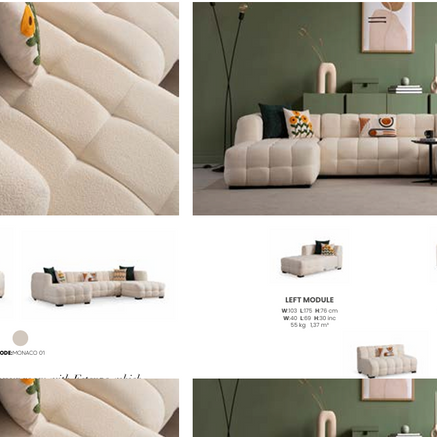 Boztas Estanze Corner Sofa Set – modules
