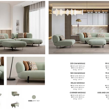 Boztas Manetti Corner Sofa Set – options