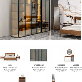 Boztas Maserate Bedroom Set – dimensions