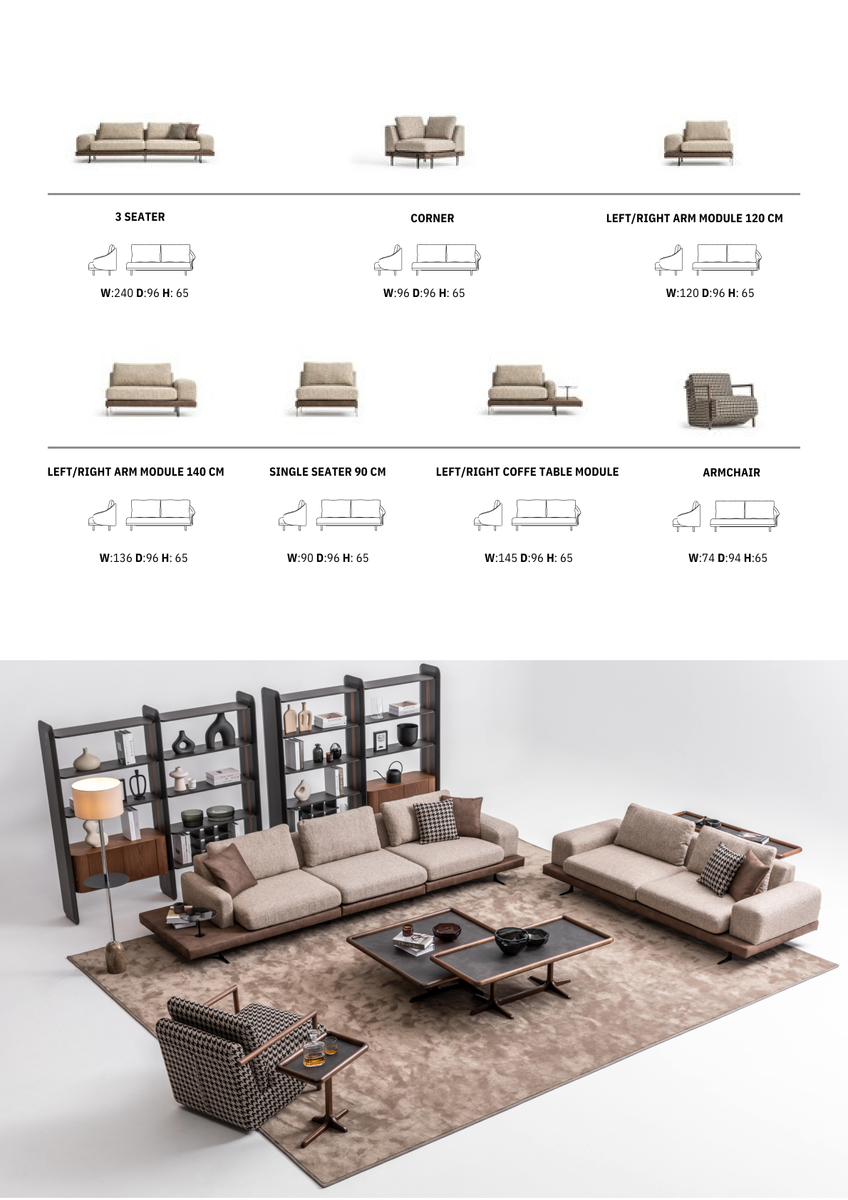Cora catalogue specifications, page 9
