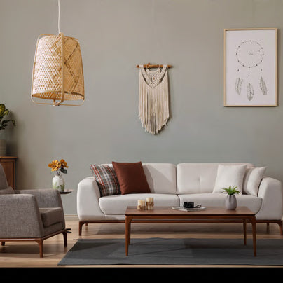 Darin sofa and armchair styling view