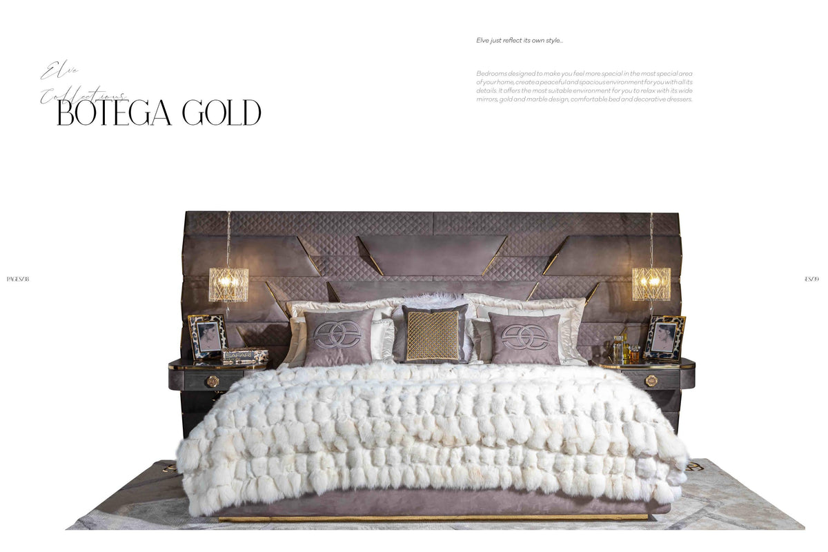 Botega Gold Bedroom Set – Image 1