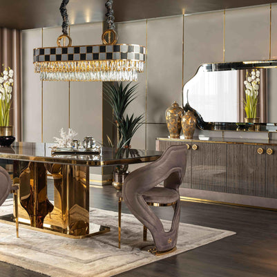 Botega Gold Dining Room Set – Image 1