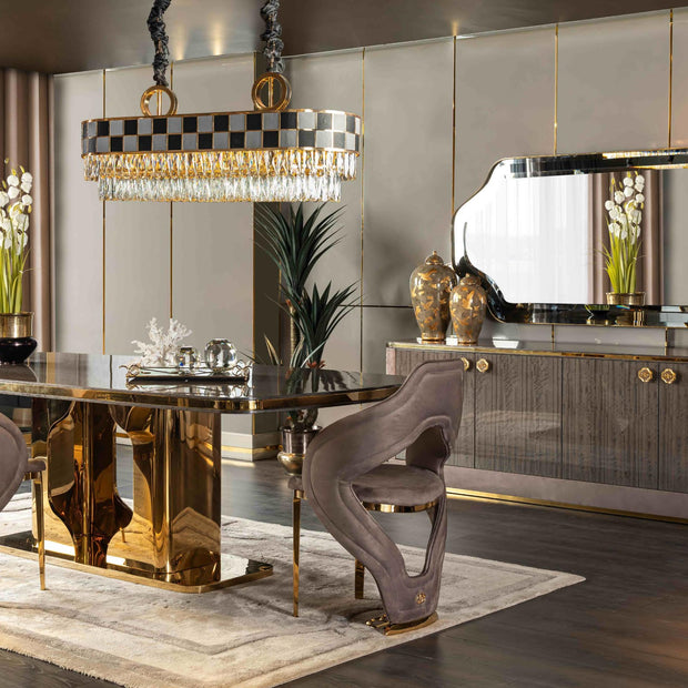 Botega Gold Dining Room Set – Image 1