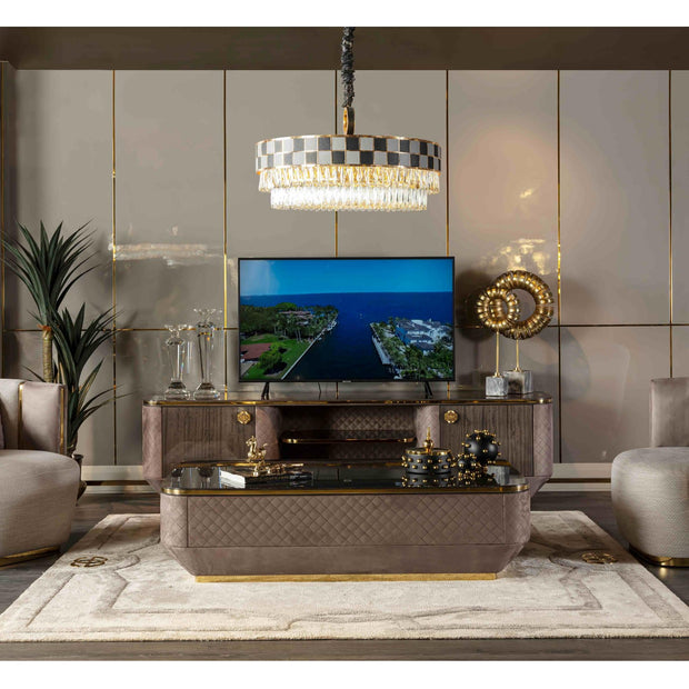 Botega Gold Sofa Set – Image 1