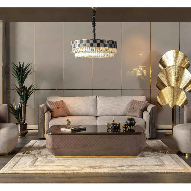 Botega Gold Sofa Set – Image 3