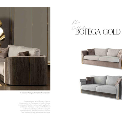 Botega Gold Sofa Set – Image 4