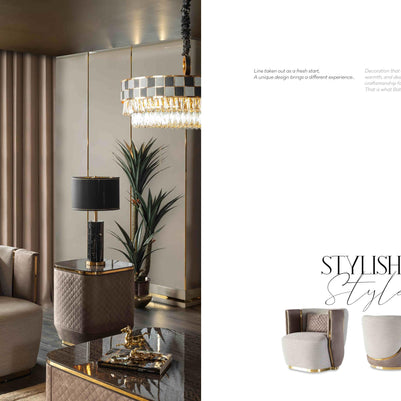 Botega Gold Sofa Set – Image 5