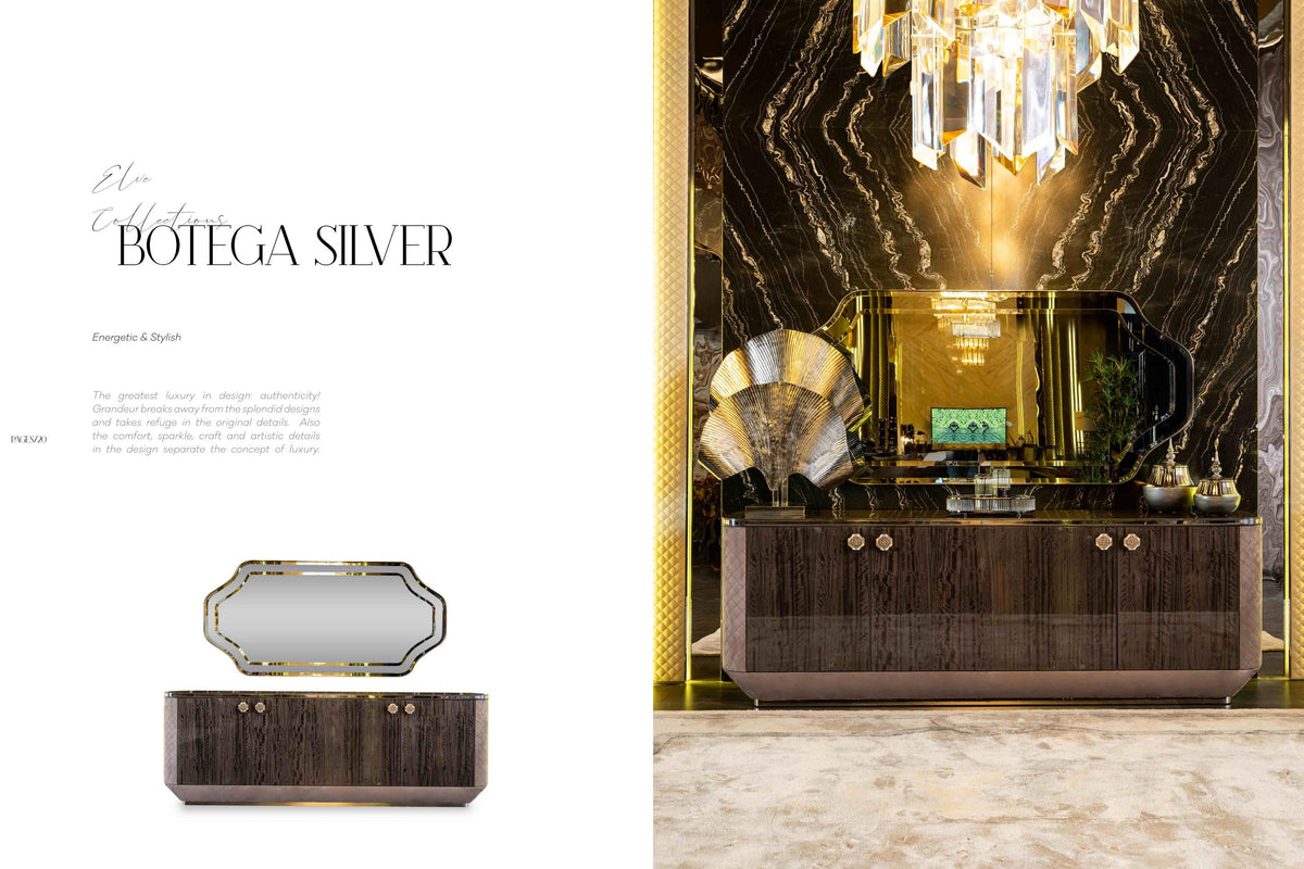 Botega Silver Dining Room Set – Image 2