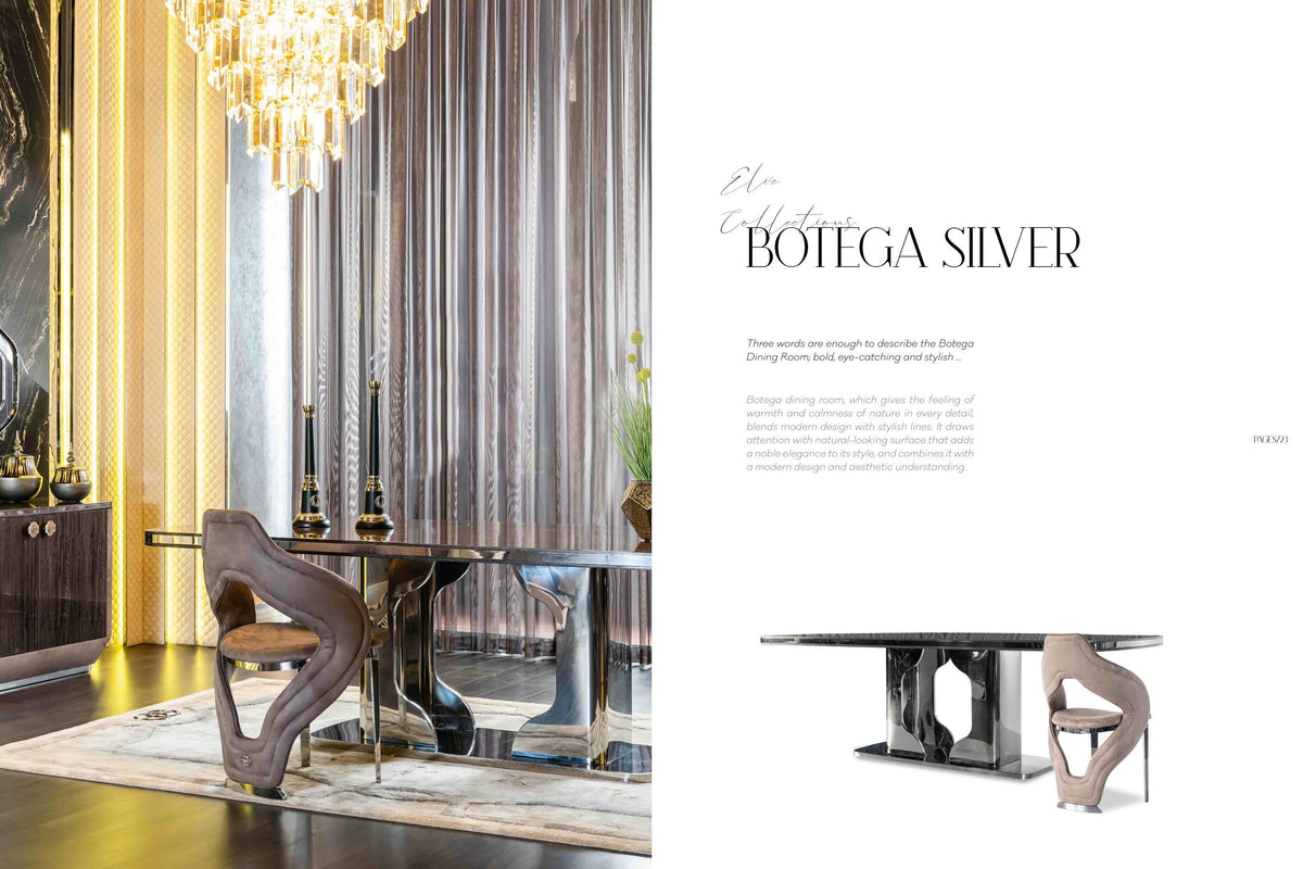 Botega Silver Dining Room Set – Image 3