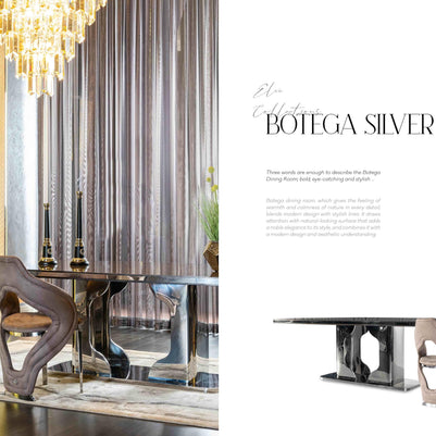 Botega Silver Dining Room Set – Image 3