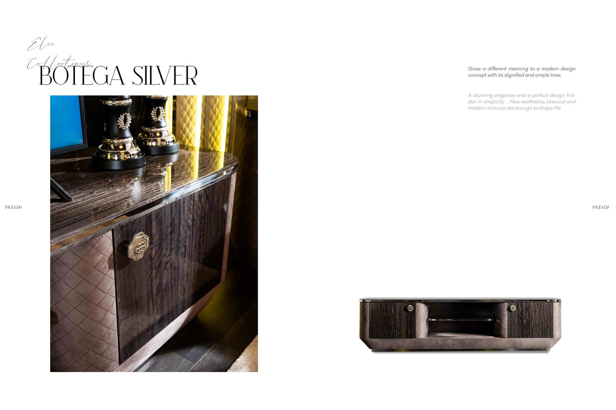 Botega Silver Dining Room Set – Image 4