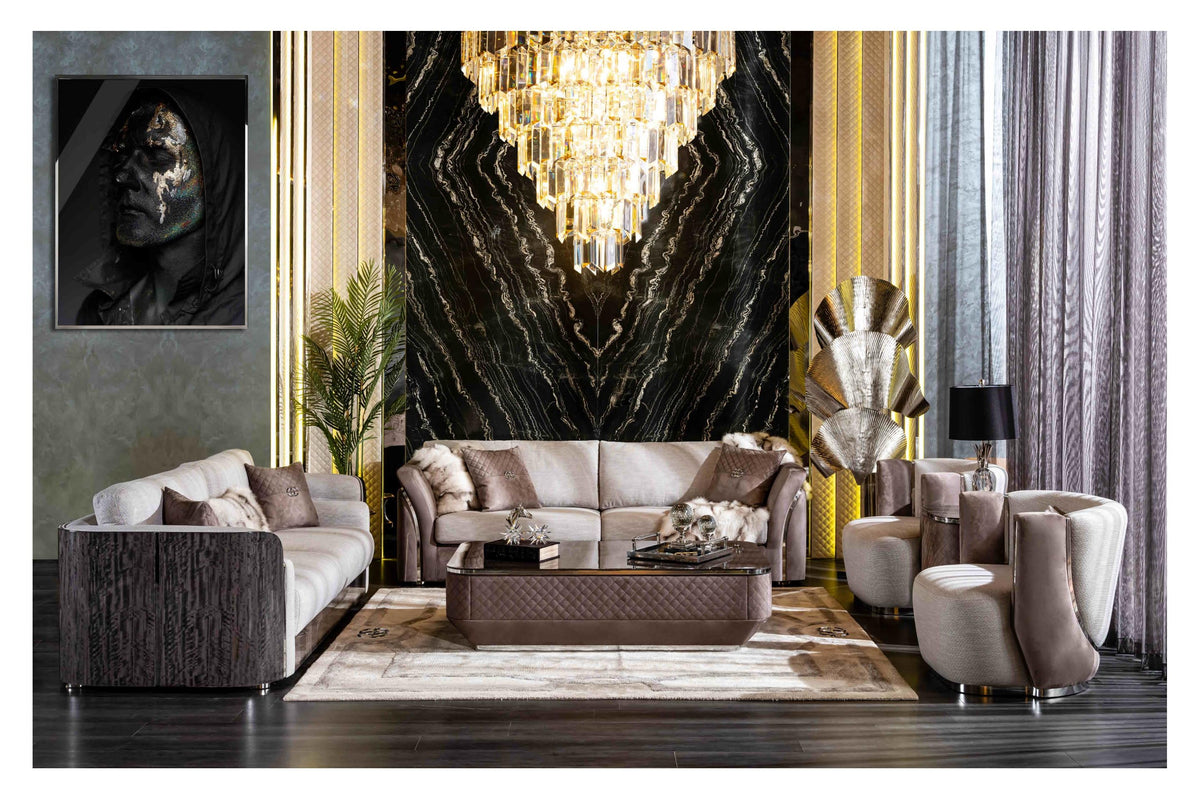 Botega Silver Sofa Set – Image 3
