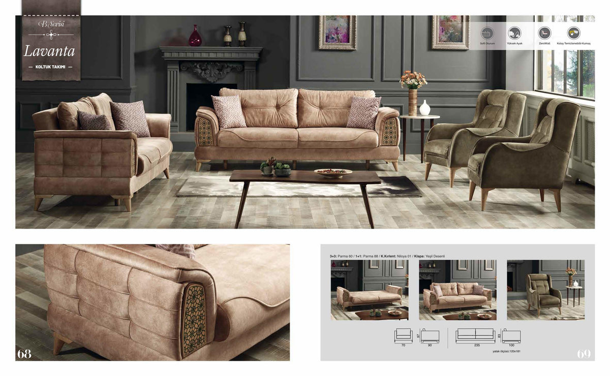 Lavanta Sofa Set – Image 2