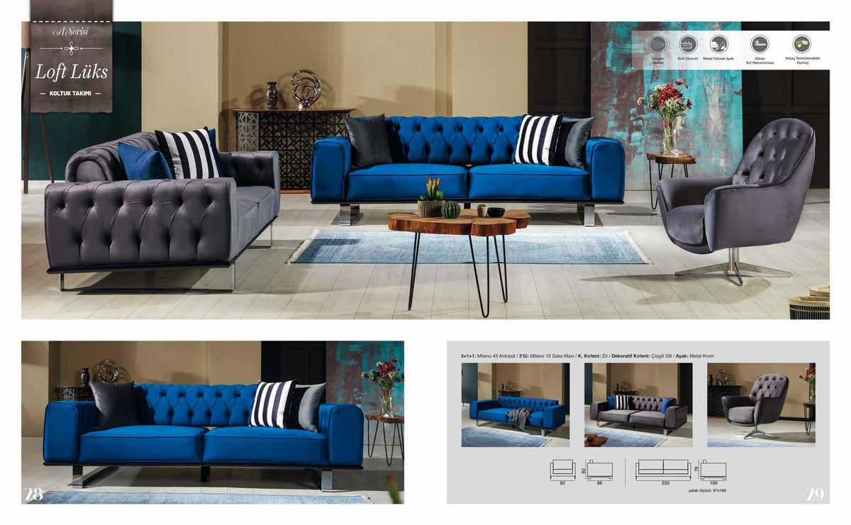 Loft Lix Sofa Set – Image 1