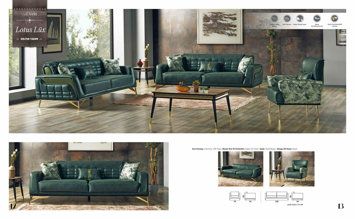 Lotus Lix Sofa Set – Image 2