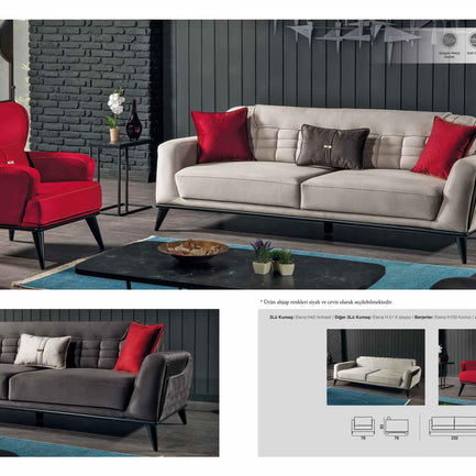 Lotus Spor Sofa Set – Image 1