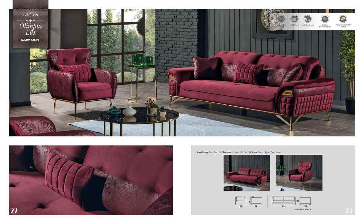Olimpus Lix Sofa Set – Image 2