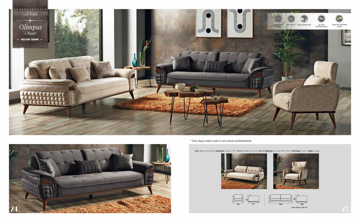 Olimpus Lix Sofa Set – Image 3
