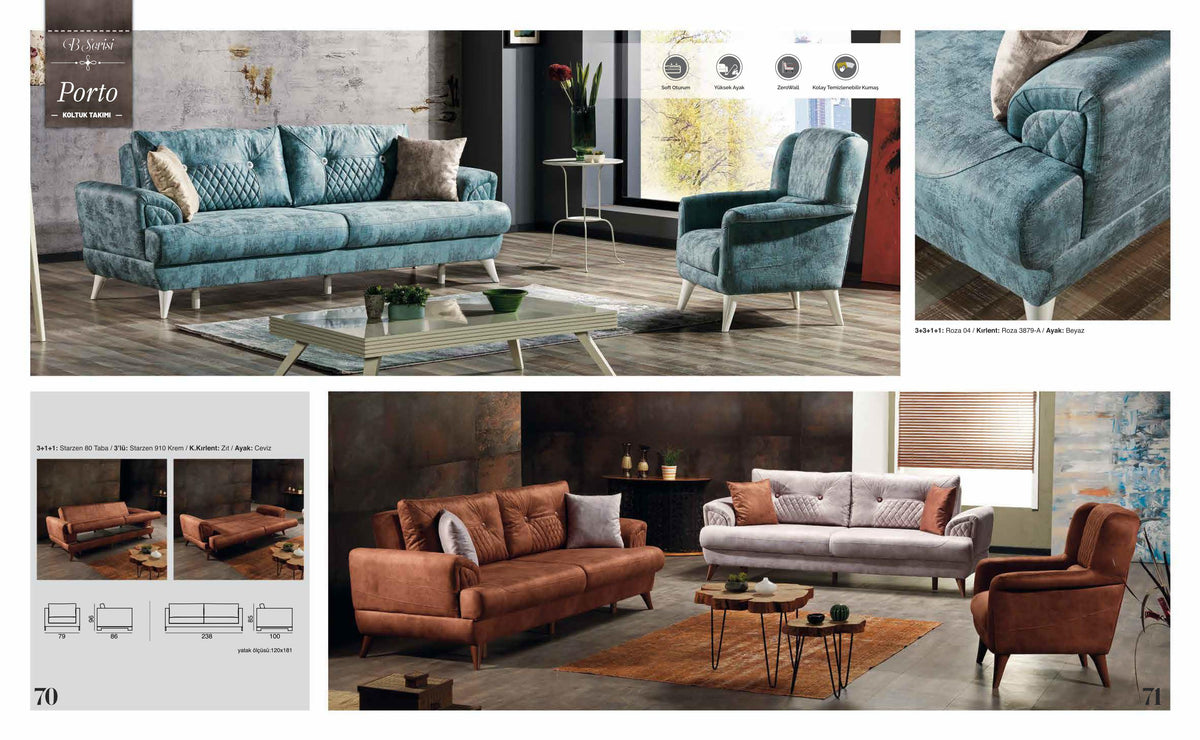 Porto Sofa Set – Image 1