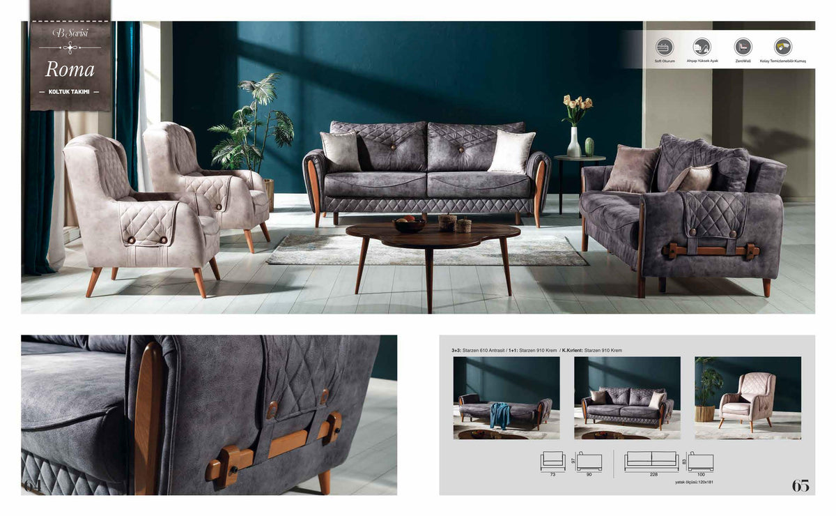 Roma Sofa Set – Image 2