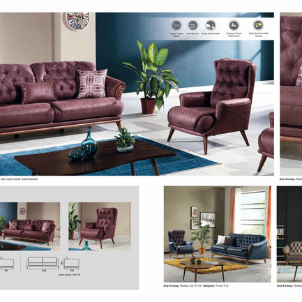 Sofya Sofa Set – Image 1