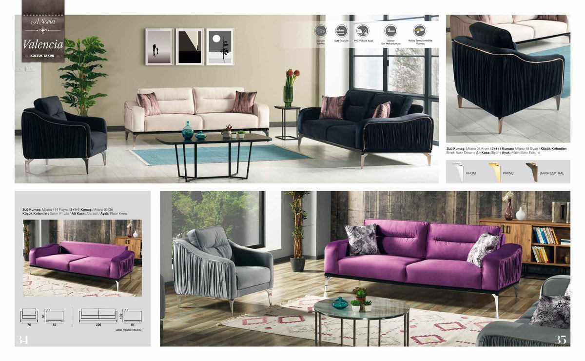 Valencia Sofa Set – Image 3