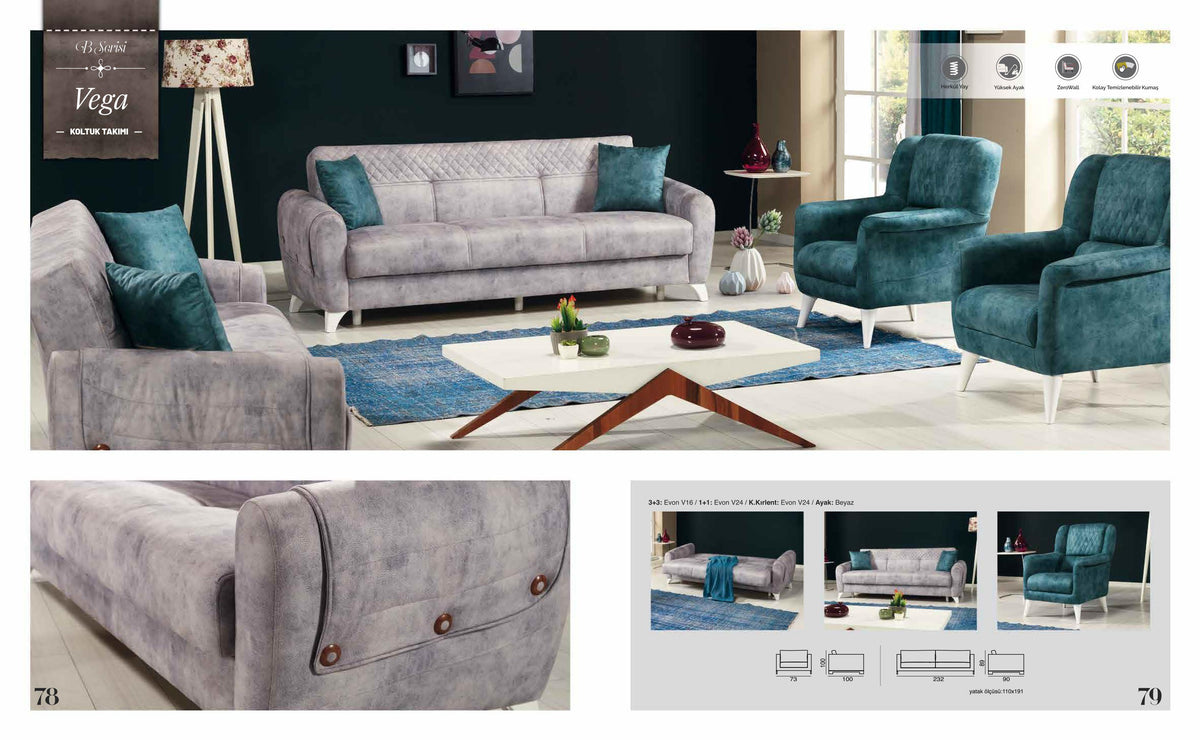 Vega Sofa Set – Image 1