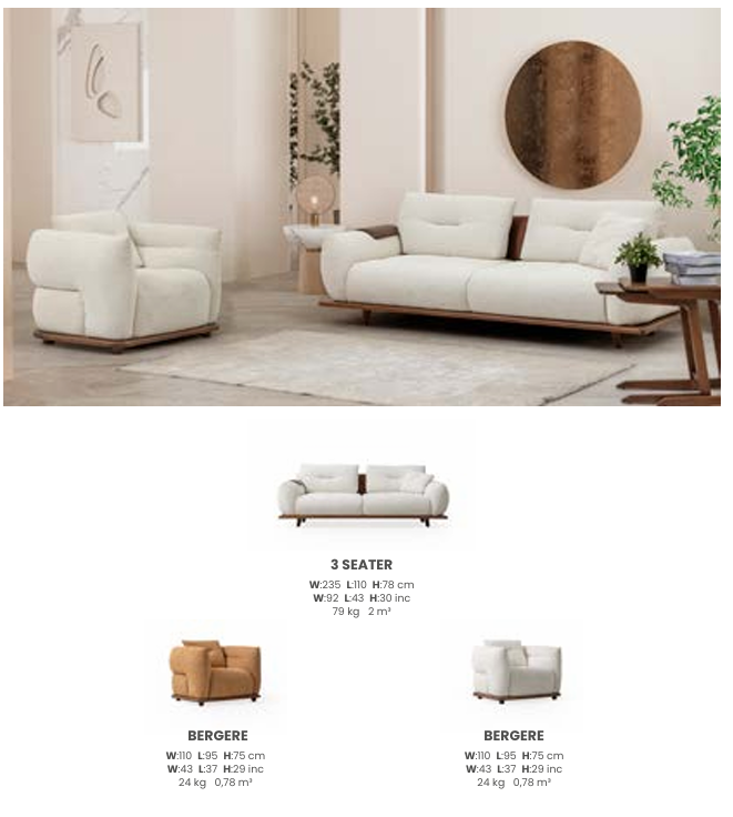Impala 3 Seater Sofa by DecoPix
