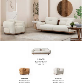 Impala 3 Seater Sofa by DecoPix