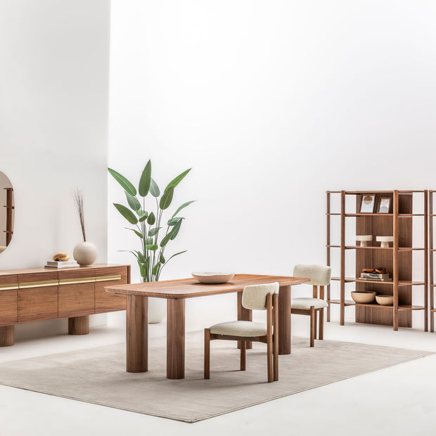Nola dining room catalogue scene; styling and configuration example