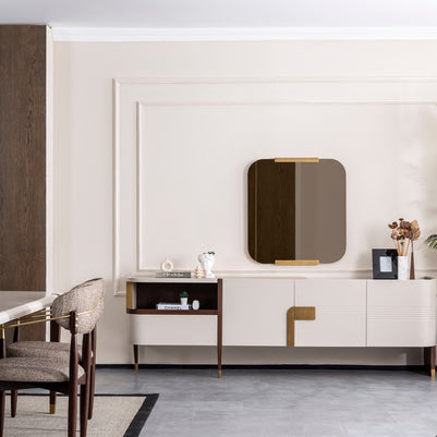 Riva sideboard and mirror detail