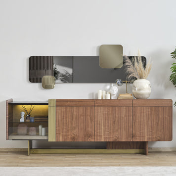 Siena sideboard and mirror detail