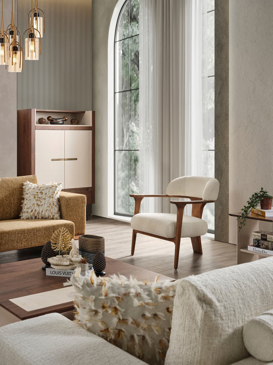 Siena open-frame armchair detail