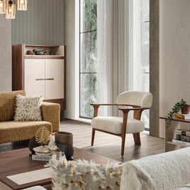 Siena open-frame armchair detail
