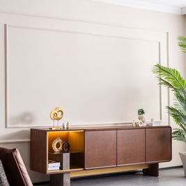 Tavira sideboard and round mirror detail