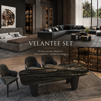 Velantee luxury dining, lounge and bedroom collection by DecoPix