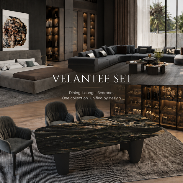 Velantee luxury dining, lounge and bedroom collection by DecoPix