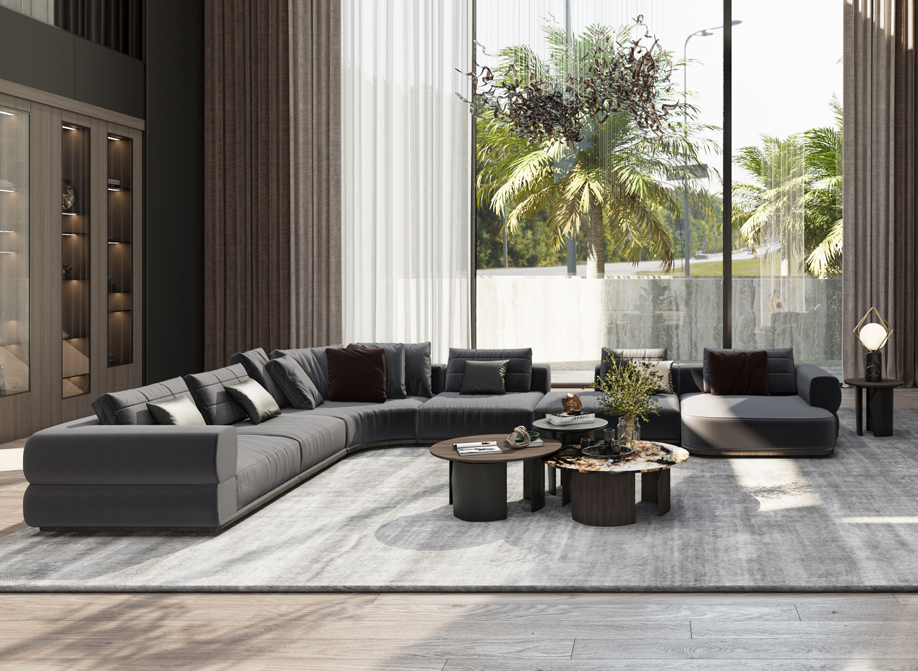Velantee luxury modular corner sofa by DecoPix