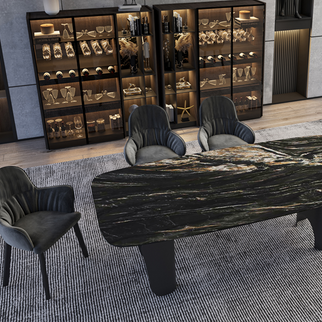 Velantee luxury sculptural dining table by DecoPix